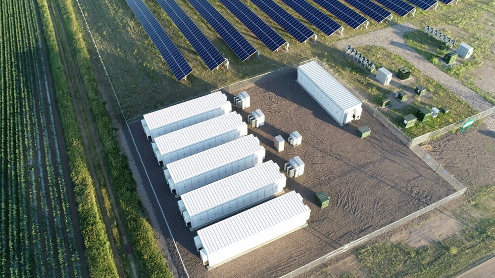 Drone photo of Ramsey storage plus solar site in Ramsey, Minnesota
