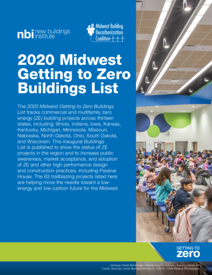 2020 Midwest Getting to Zero Buildings List