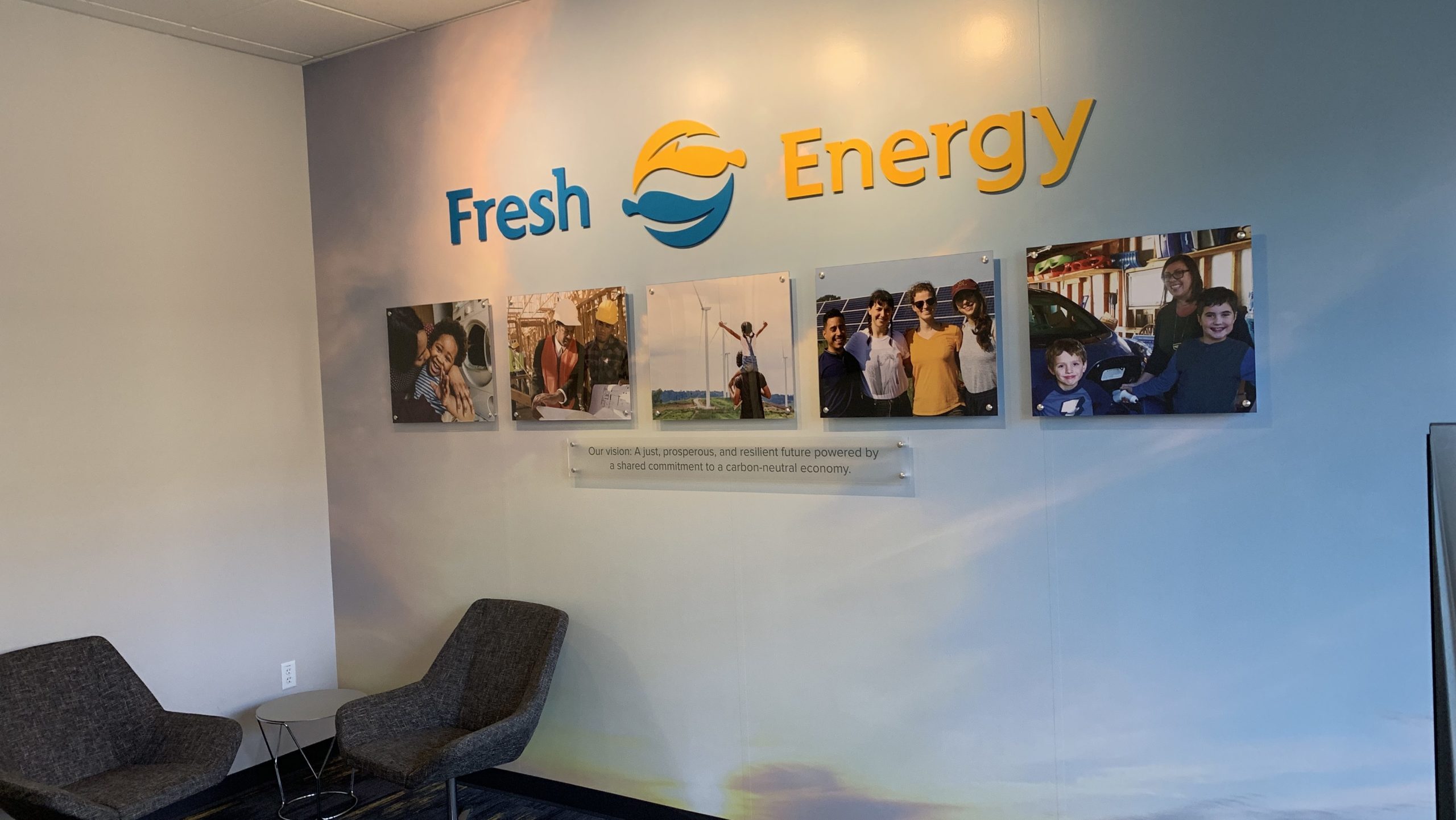 Fresh Energy Welcome Wall