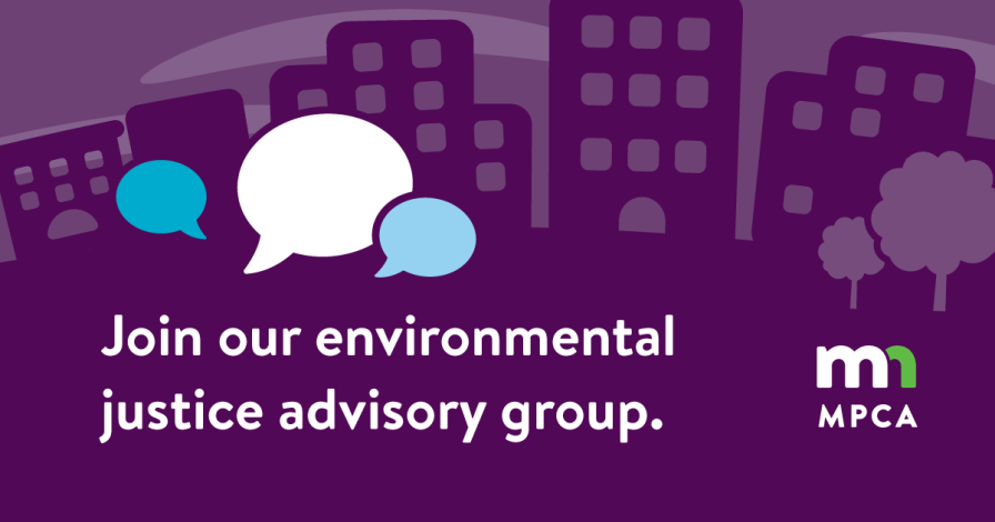 graphic with text: "join our environmental justice advisory group"