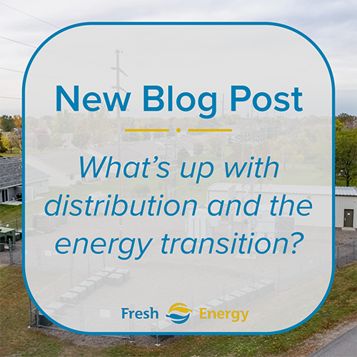 NEW BLOG POST - What's up with distribution and the energy transition?