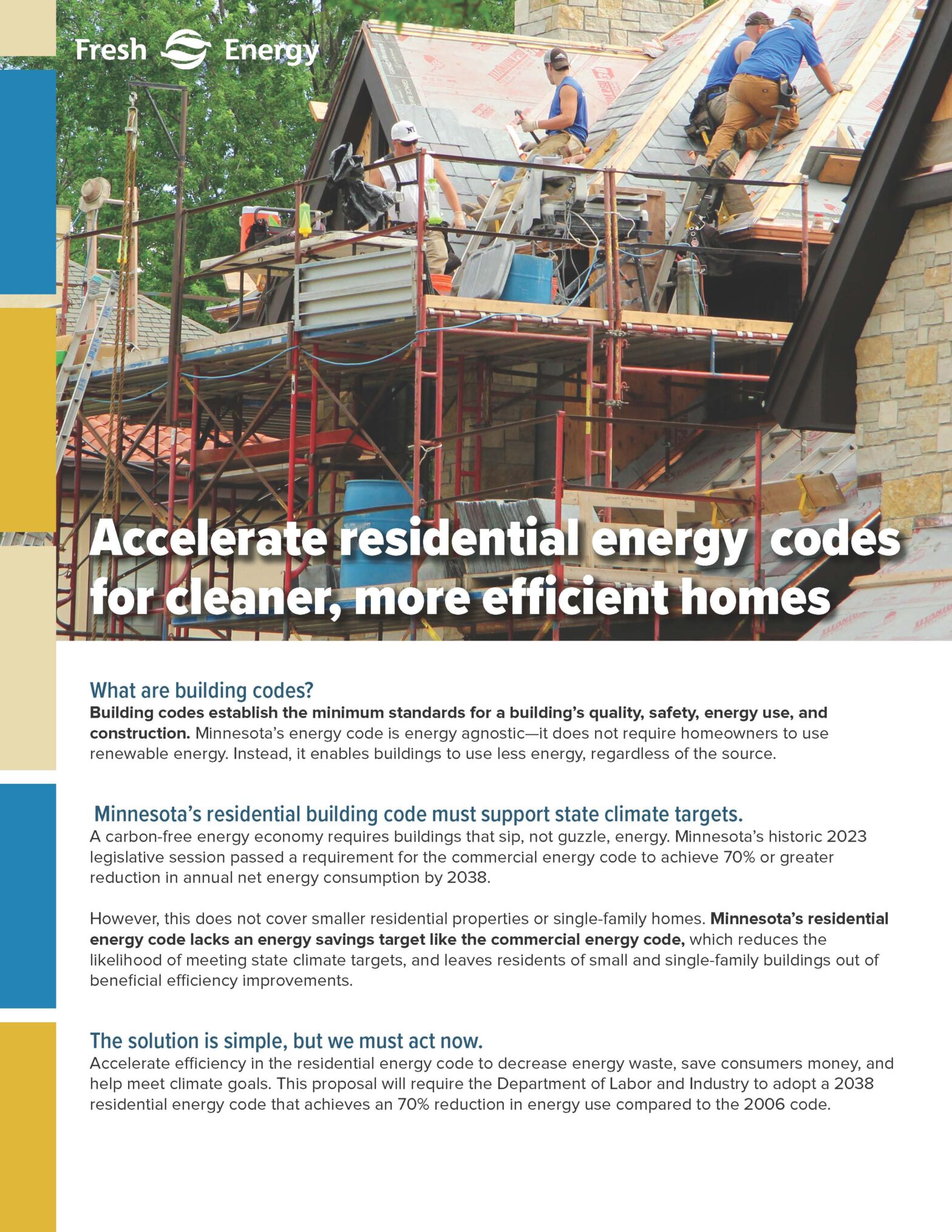 Fact Sheet: Accelerate residential energy codes